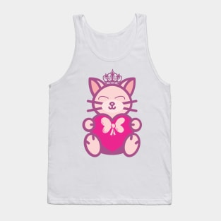 chubby valentine cat Tank Top